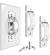 VAQULION Light Switch Cover Guard, 2 Pack Clear Light Switch Lock, Light Switch Guard, Child Proo...