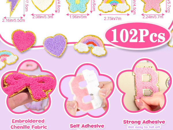 Chenille Letter Patches