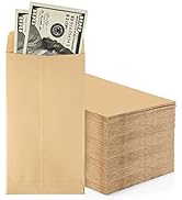 ACKO #7 Coin Money Envelopes for Cash 3 1/2 x 6 1/2 Small Envelope with Gummed Flap for Cash budg...