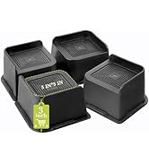 Yookwutar Bed Risers 2 inch, 3 inch, 4 inch, 6 inch, 8 inch Heavy Duty, Oversized Furniture Riser...