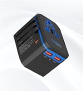 Ceptics International Power Adapter - 30W USB-C, 2 USB-A, Universal Input | Type A, C, G, I Plugs...