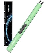 RAYONNER Lighter Electric Lighter Candle Lighter USB Lighter with Safety Switch Rechargeable Flam...