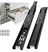 Ubisin Full Extension Ball Bearing Drawer Slides 12 Inch Side Mount Cabinet Rails 1 Pair Tool Box...