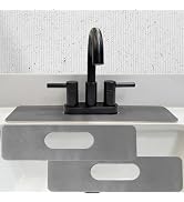 Faucet Mat Bathroom Sink Oval-Hole : AHA HOMEWARE Diatomite Rubber Bathroom Sink Splash Guard Ova...