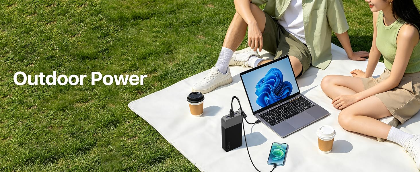 90w 20000mAh PowerBank with USB-C Cable