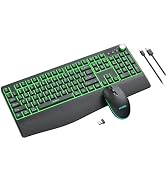 seenda Wireless Bluetooth Keyboard and Mouse, Multi-Mode Backlit, Ergonomic