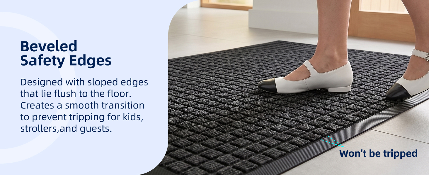 beveled rubber border keep safe