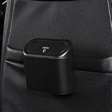 small car trash can