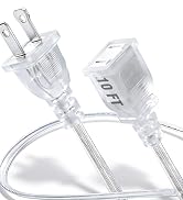 Clear Extension Cord 10FT