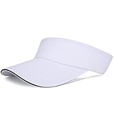 Adjustable Empty Top Sun Hat Sky Blue Visors for Women Beach Sports Sun Hat Men Women Sun Sports ...