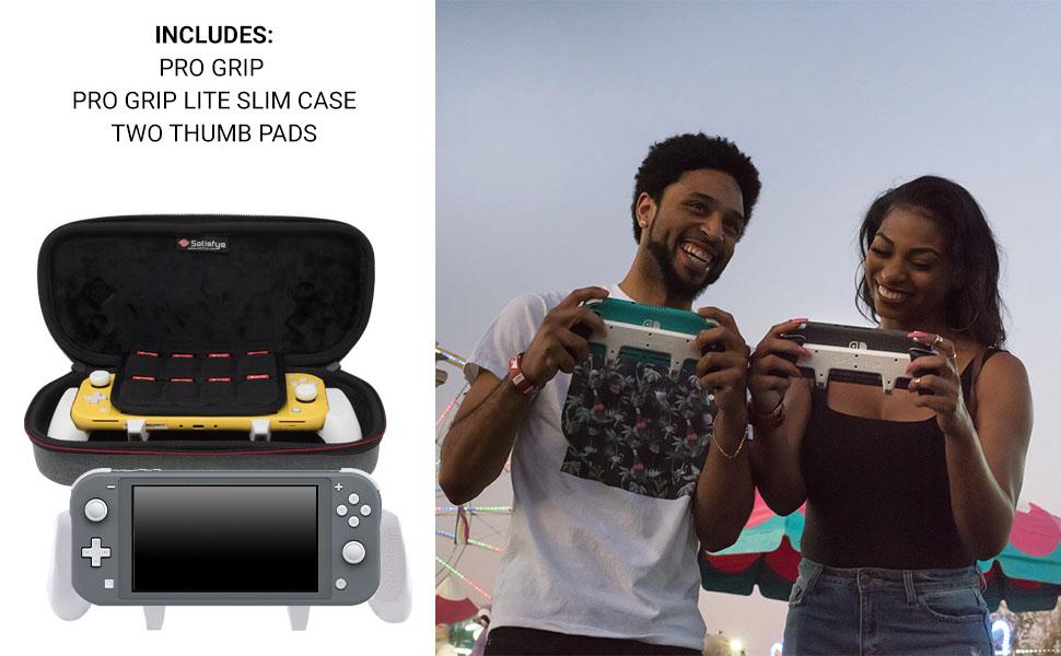 Includes: SwitchGrip Lite, SwitchGrip Lite Slim Case, Two Thumb Pads, Complete Bundle