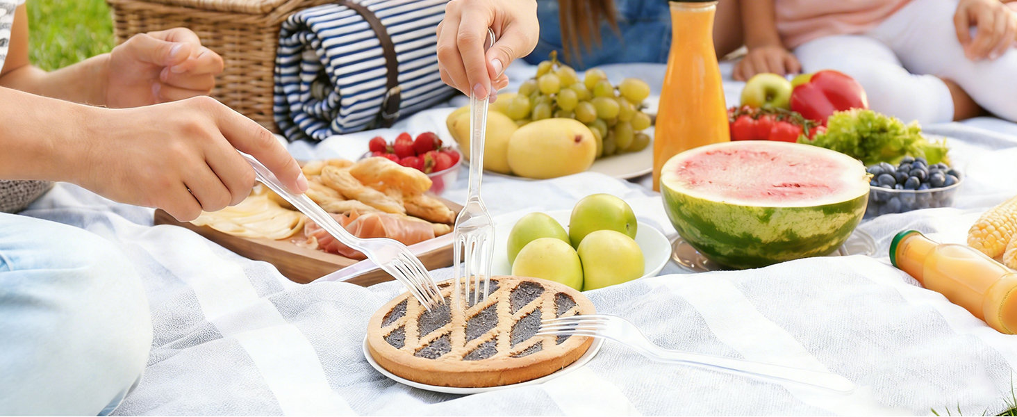 disposable fork and spoon set