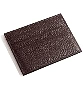 M-Plateau Credit Card Wallet, Super Slim Card Holder, Genuine Leather Wallet for Man and Women wi...