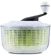 Salad Spinner Large 5L Capacity, Easy to Clean Lettuce Spinner with Bowl, Vegetable Washer Dryer ...