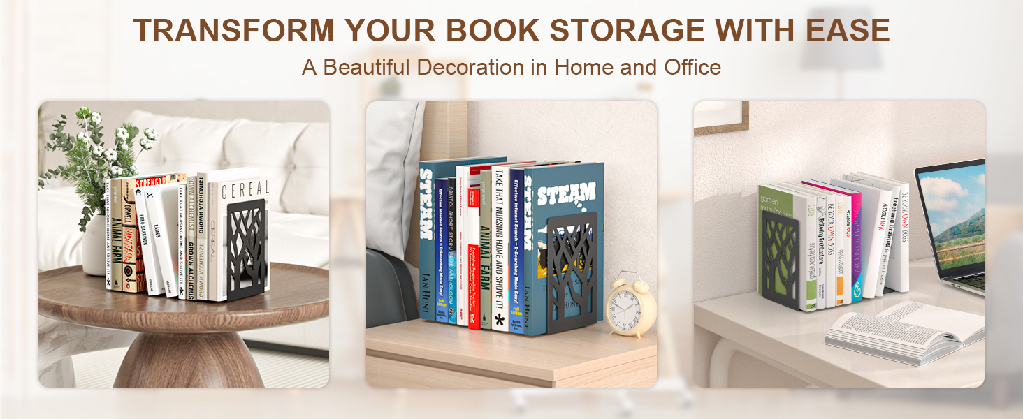 black decor bookends