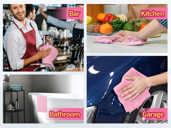 pink cleaning cloth