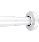 AmazerBath Spring Tension Shower Curtain Rod, 31-75 Inches Heavy Duty Shower Curtain Rod Rust Pro...