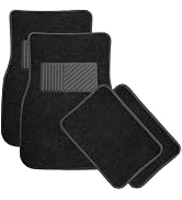 KAUEGOW 4 PCS Car Floor Mats, Anti-Slip Front & Rear Auto Protective Carpets with Driver Heel Pad...