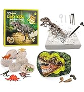 Dinosaur Fossil Digging Kit for Kids, Dinosaur Eggs Excavation Dig Kit, Dinosaur Toys for Kids 5-...