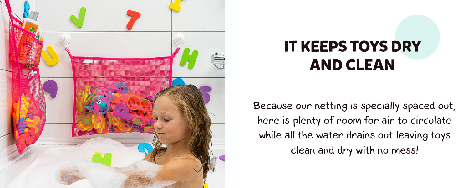bath toy organizer