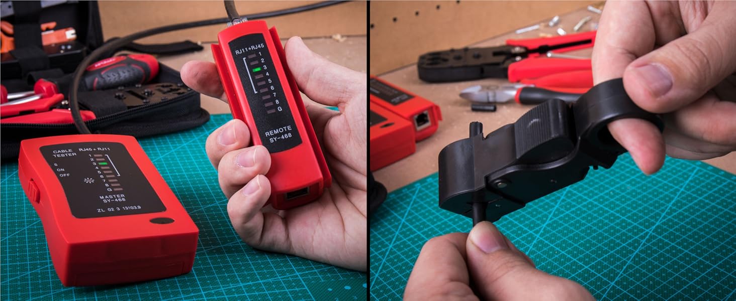 professional Network Tester can Test rj45 rj12 rj11 connectors