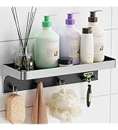 Lewono Shower Caddy Adhesive, Shower Shelve for Inside Shower, Bathroom Organizers and Storage fo...