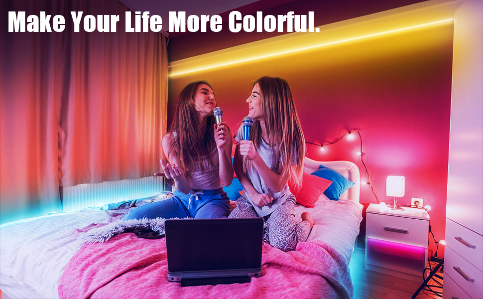 phopollo led lights for bedroom