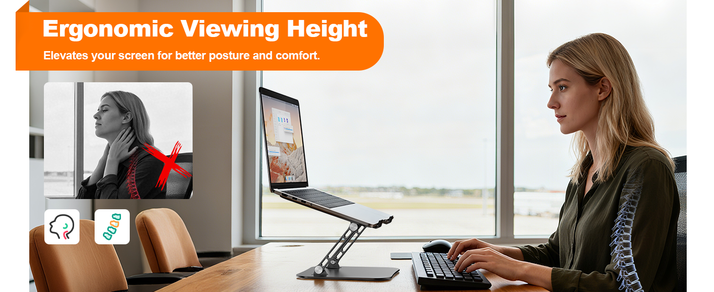 top of the laptop stand