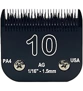 OwnLifeYF Detachable Steel Pet Dog Clipper Blades, Size-10, Compatible with Andis Cutting Length ...