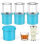 IYYI Ice Cube Tray for Stanley Cup, Tumbler Ice Cube Mold, Silicone Ice Mold With Lid - Cylindric...
