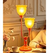 TECHYAP Nightstand Dimmable Table Lamp, All-Included Vintage Bulbs, Vintage-Style Home Decor, Uni...