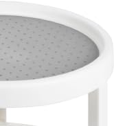 Amolliar 2 Tire 10" 1 Pack Lazy Susan Turntable Organizer, Non-Skid Rotating Spice Rack for Cabin...