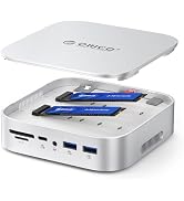 ORICO MiniRaid, 10 in 1 Docking Station with Dual-Bay M.2 NVMe/SATA SSD Enclosure for Mac mini M4...