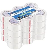 JARLINK Clear Packing Tape (24 Rolls), Heavy Duty Packaging Tape for Shipping Packaging Moving Se...