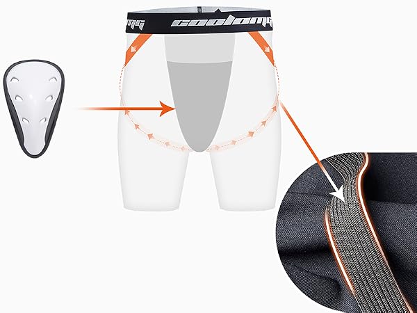 men cup shorts