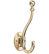 TUNNY 5 Pack Coat Rack Hooks-Champagne Gold Brushed Towel Hook Entryway Hanging Towels Clothes Ro...