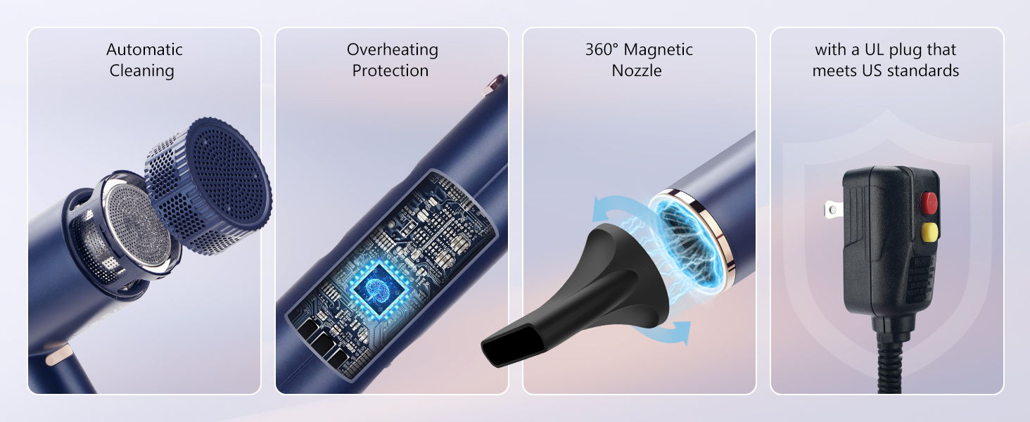 Professional hair dryer with perfect heat, which makes it ideal for professional hairstylists.