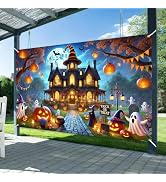 BlissYard Halloween Party Banner Treat Pumpkin Decorations 71 x 43 Inch | Halloween Party Banner ...