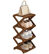 Simcat Shoe Rack for Closet Bamboo Shoe Storage Freestanding Shoe Storage Shelf for Closet, Entry...