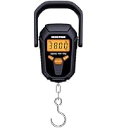 GRAM PRES Fish Scale 110lb/50kg,Digital Fishing Scale with Ruler,Electronic Portable Hanging Lugg...