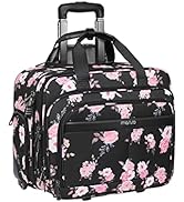 MOSISO Rolling Laptop Bag for Women,Rolling Briefcase for 15.6 inch with Coded Lock,Overnight Peo...