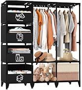 Jofuler Portable Closet, Easy Assembly, Large Capacity Wardrobe Closet, Sturdy and Stable Clothes...