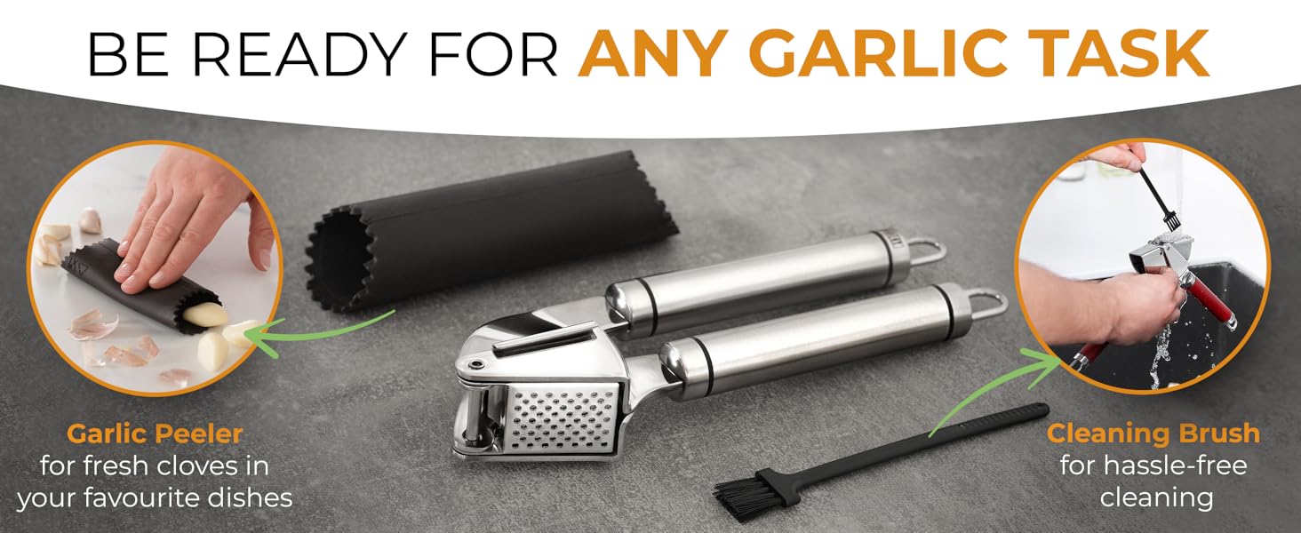 garlic press garlic press stainless steel garlic crusher