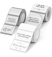 NIIMBOT Thermal Label Tape 3 Rolls, Compatible with B1 B21 B31 Label Maker | Multi-Size Pack, 50x...