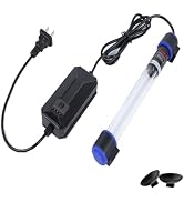 UV-C Aquarium Clean Light with Timer, Mini 3W 5W 7W 9W 11W Submersible Algae Clean Light Water Gr...