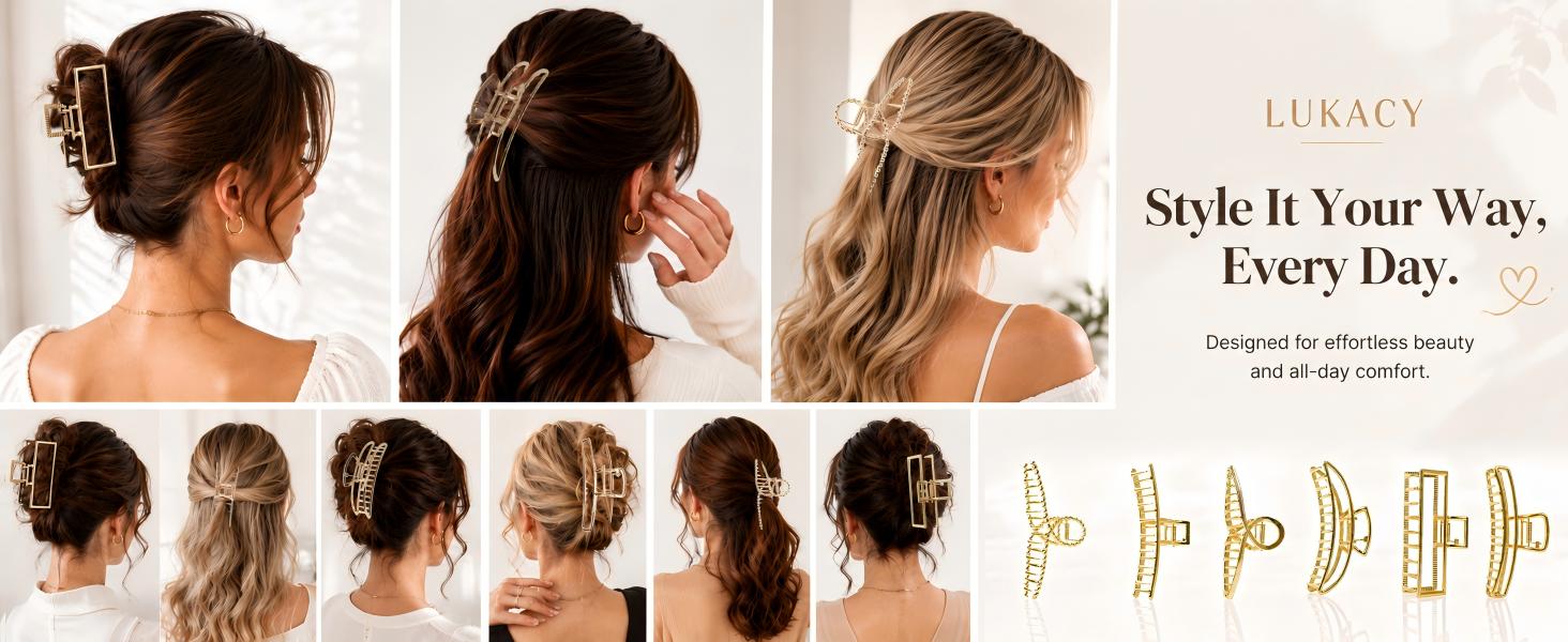 Hair Claws for Thick or Thin Hair