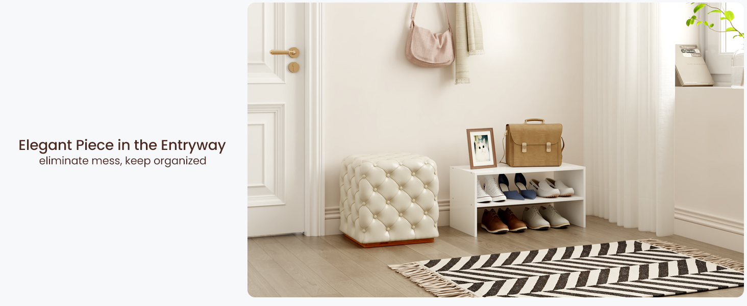 entryway white shoe shelf
