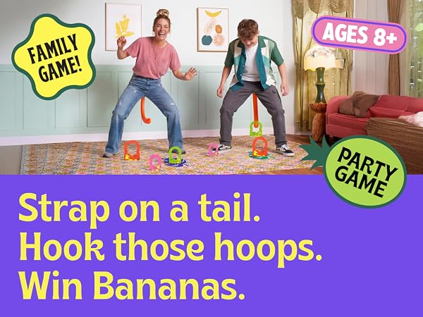 It's Bananas Monkey Tail Game - Family party game board game for bachelorette holiday drinking fun