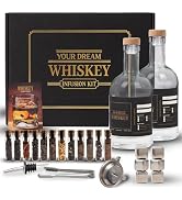 Whiskey Gifts for Men - Whiskey Making Kit - Whiskey Infusion Kit Gift Sets Men with Bottles, Woo...