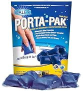 Walex Porta-Pak RV Marine Black Holding Tank Deodorizer Drop-Ins, Camper, Boat, Camping Cassette ...